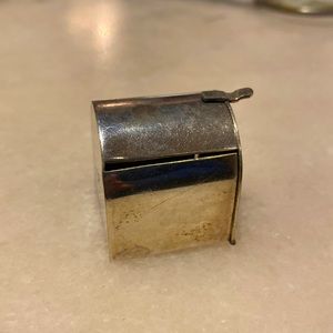 Rare Vintage Leonore Doskow  Silver Postage Stamp Roll Holder Dispenser